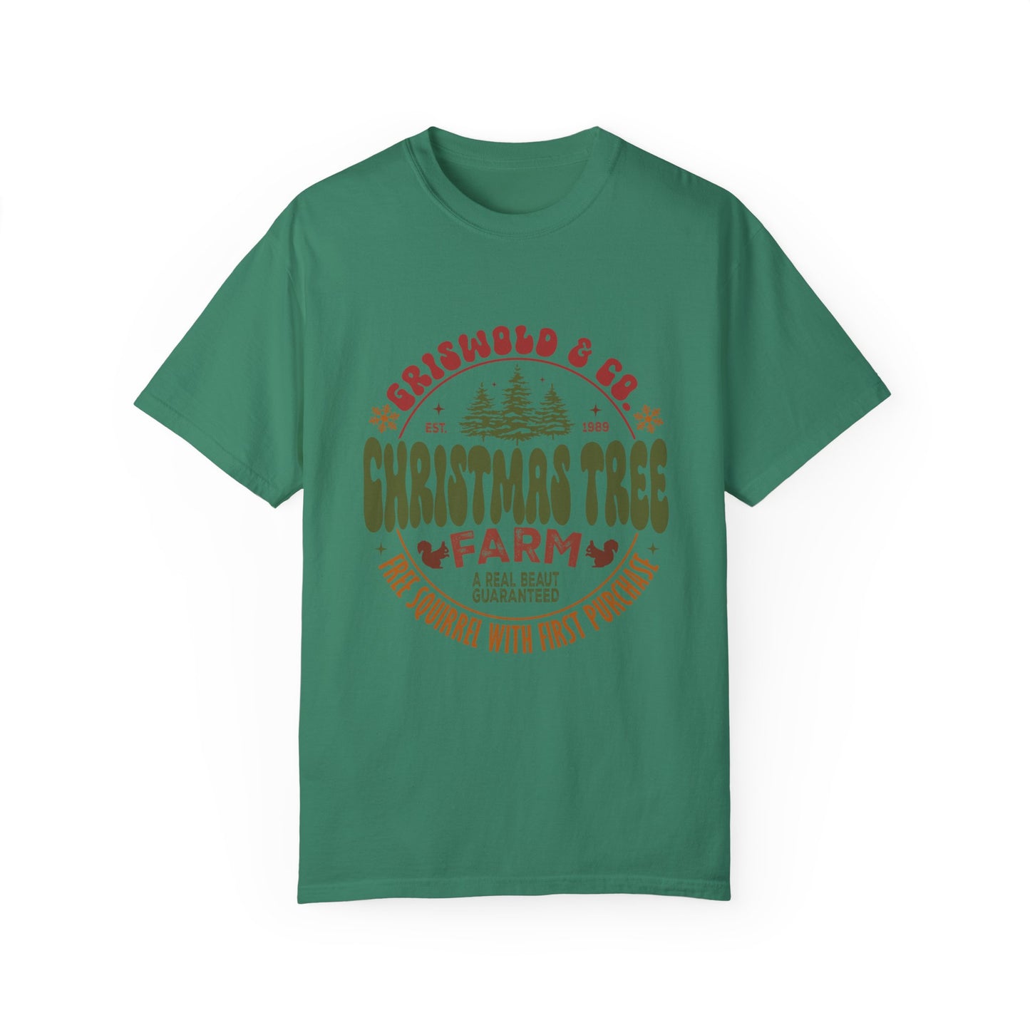 Christmas tree farm Garment-Dyed T-shirt