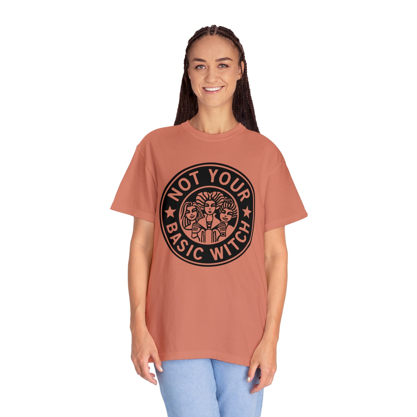 Not your Basic Witch Graphic logo tee