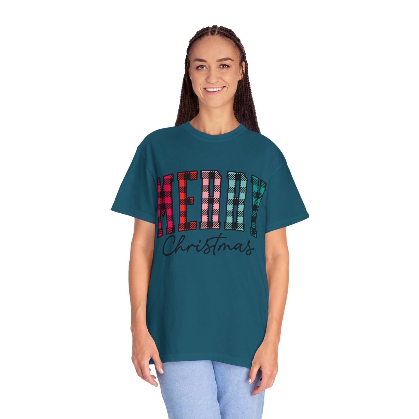Merry Christmas Garment-Dyed T-shirt