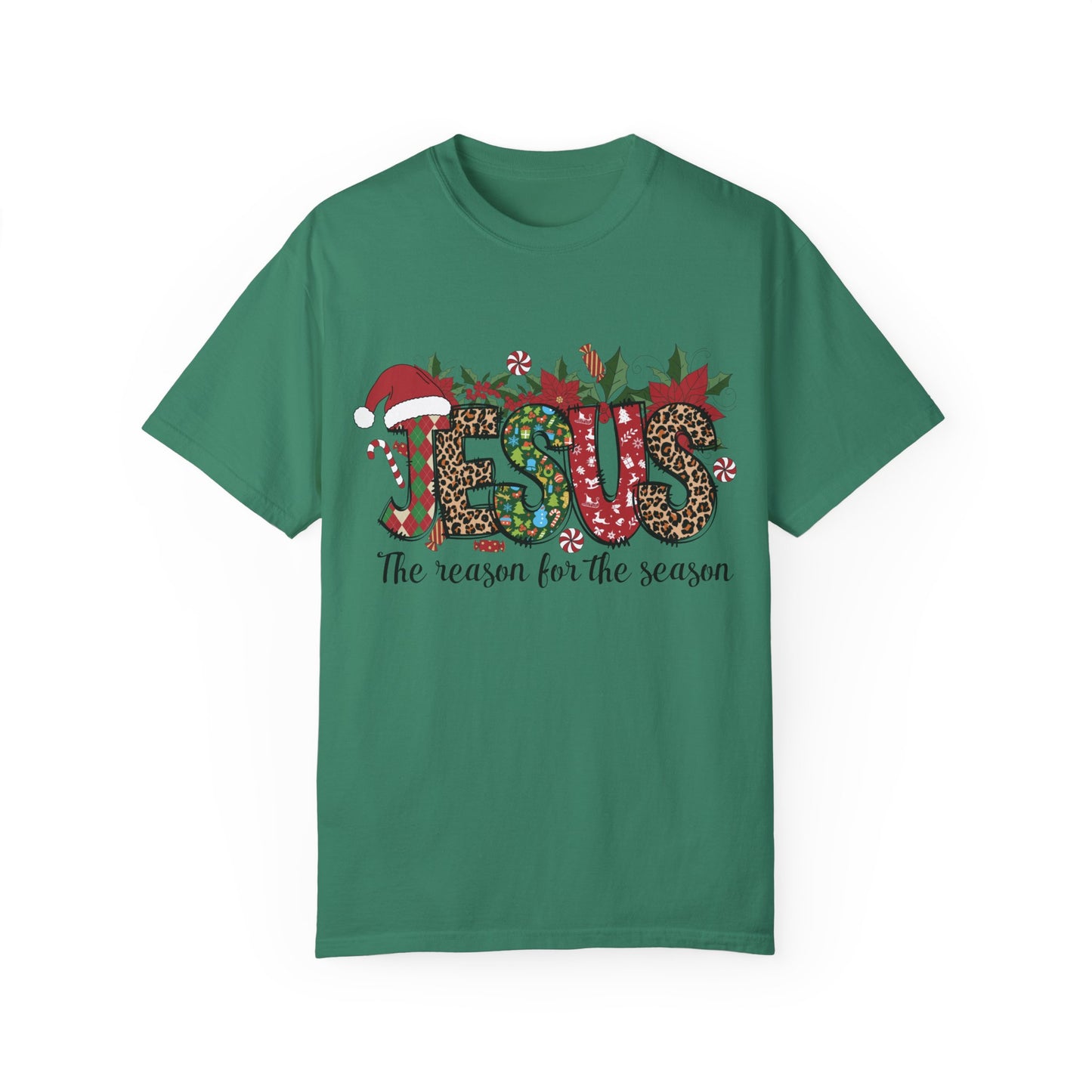Jesus Christmas Garment-Dyed T-shirt