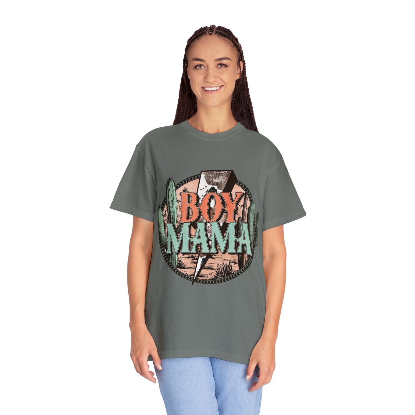 Boy Mama Unisex Garment-Dyed T-shirt