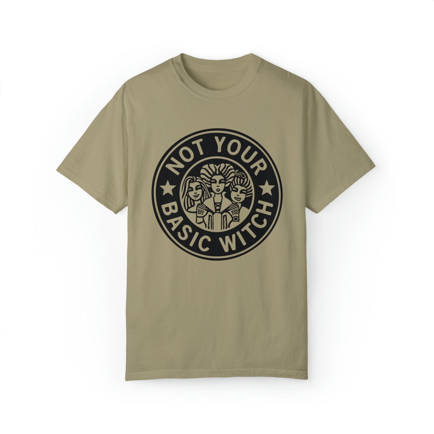 Not your Basic Witch Graphic logo tee
