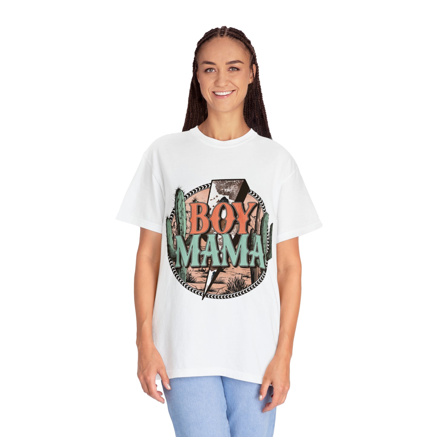 Boy Mama Unisex Garment-Dyed T-shirt