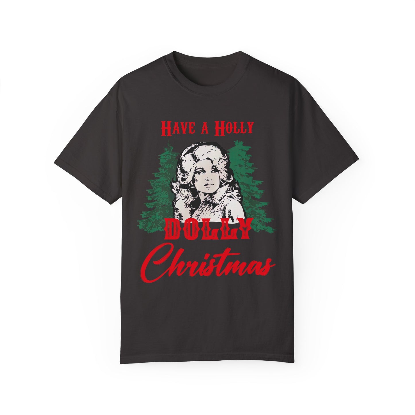 Holy Dolly Christmas Garment-Dyed T-shirt