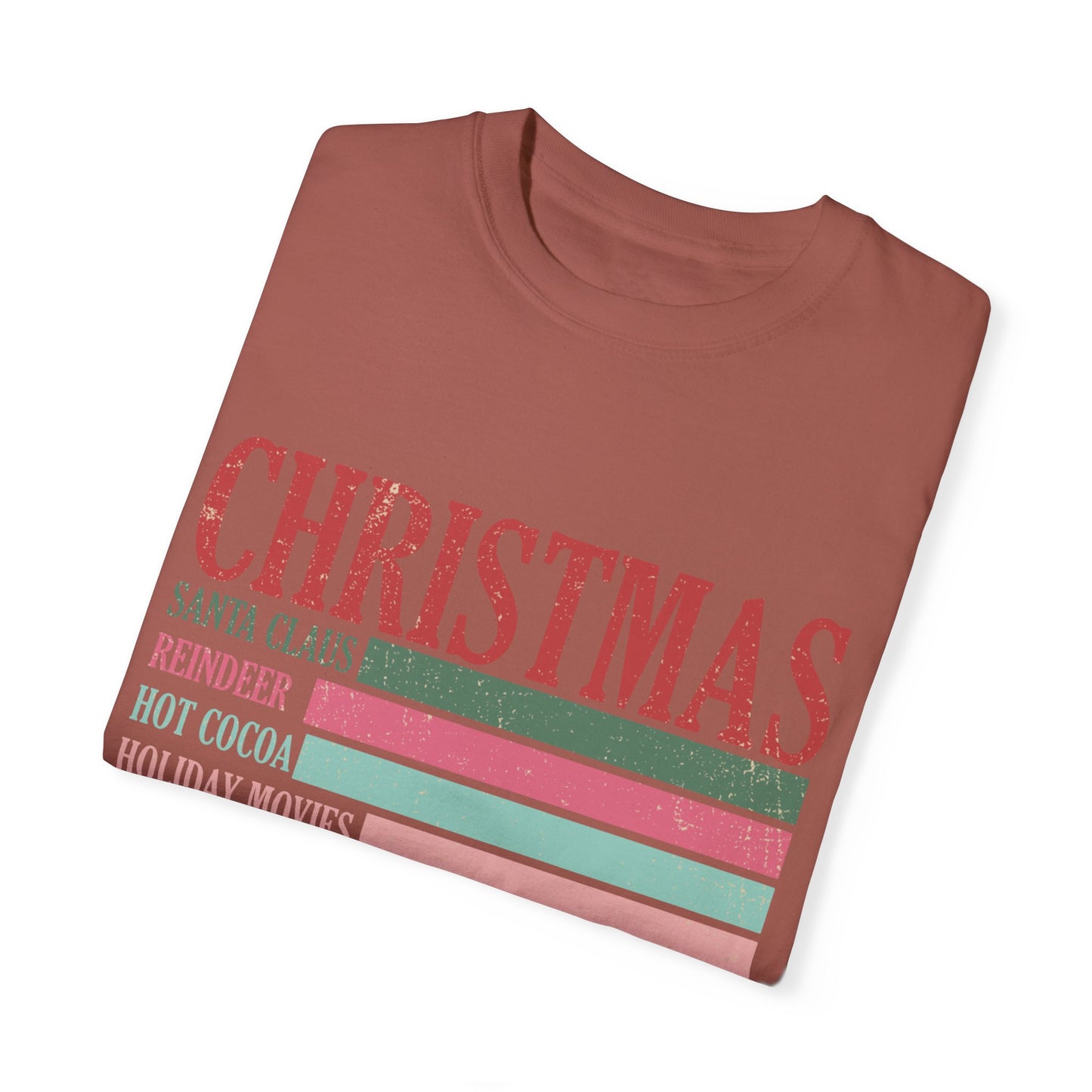 Christmas Retro Garment-Dyed T-shirt