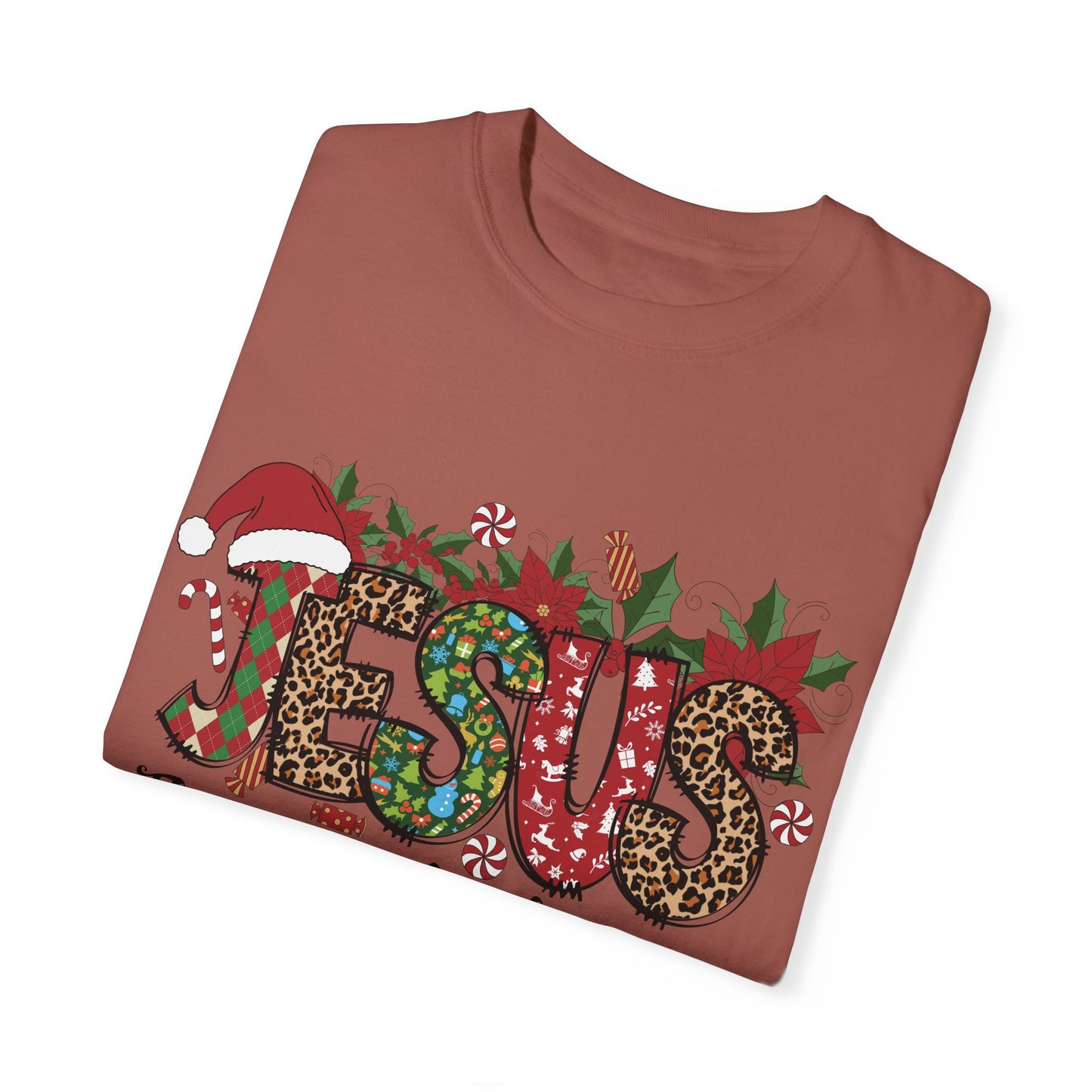 Jesus Christmas Garment-Dyed T-shirt