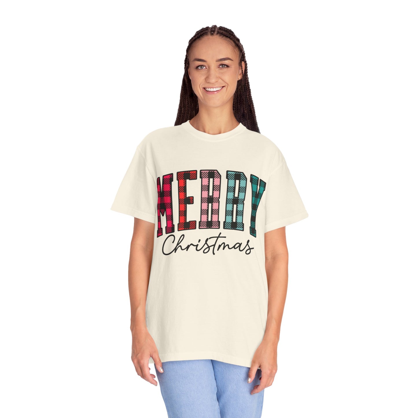 Merry Christmas Garment-Dyed T-shirt