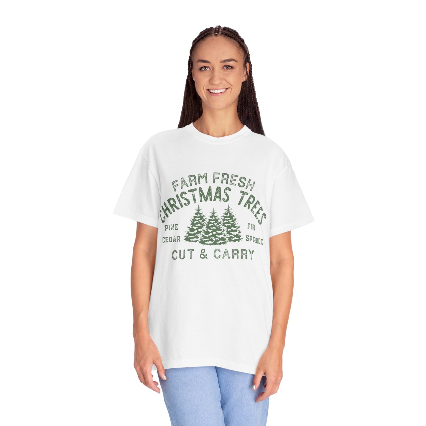 Christmas tree Garment-Dyed T-shirt