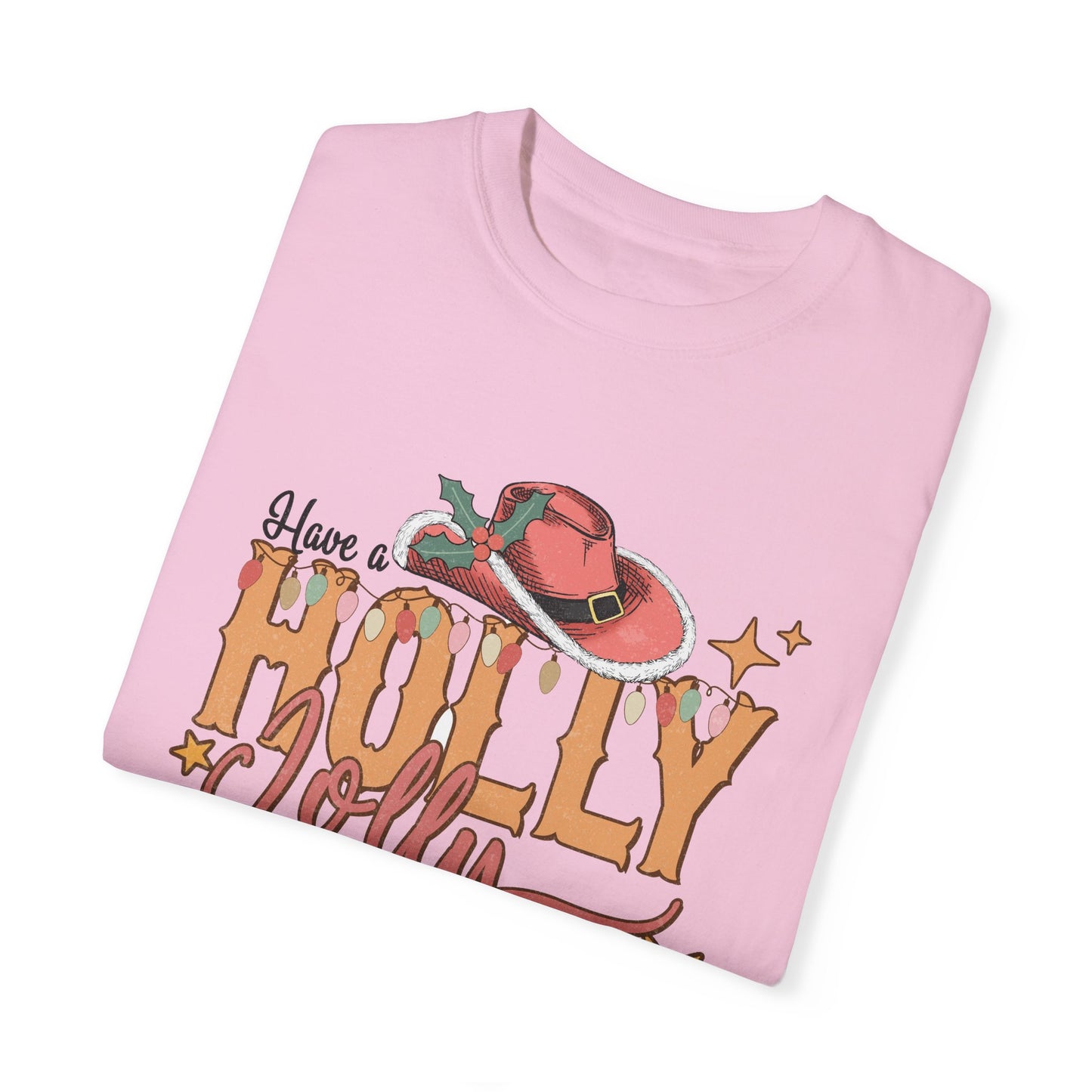 Holly Jolly Christmas Garment-Dyed T-shirt