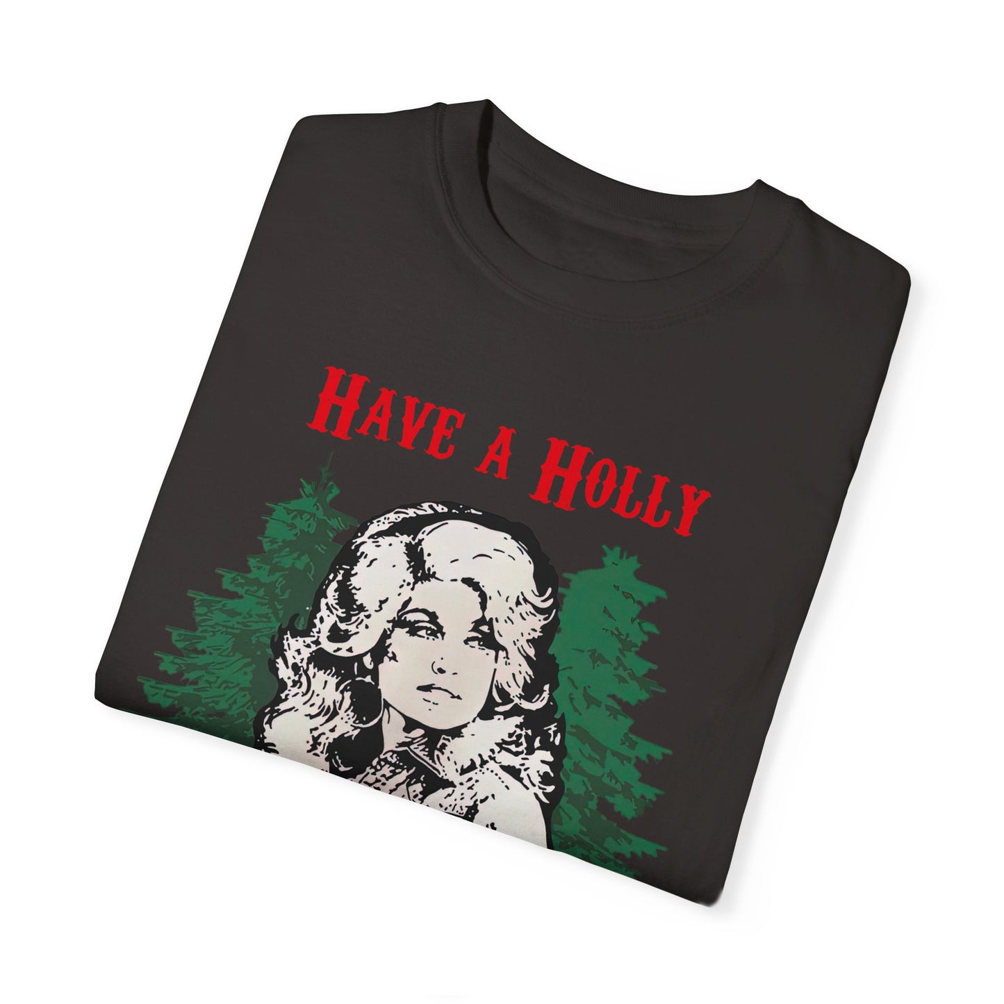 Holy Dolly Christmas Garment-Dyed T-shirt