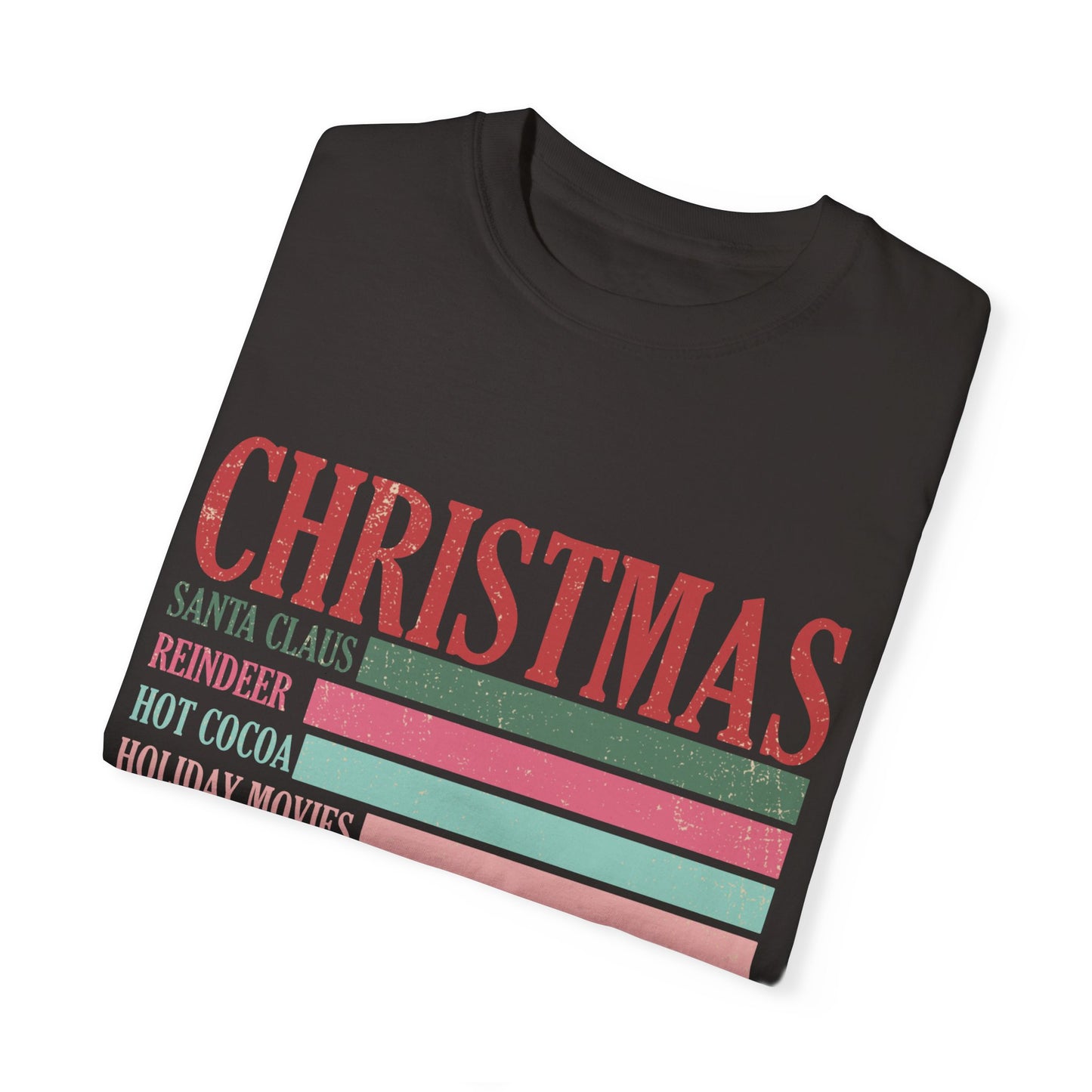 Christmas Retro Garment-Dyed T-shirt