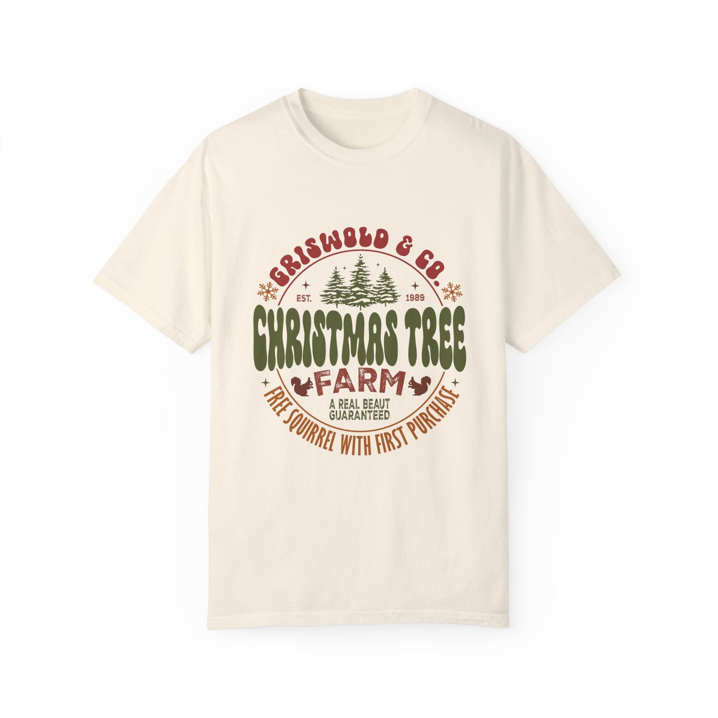 Christmas tree farm Garment-Dyed T-shirt
