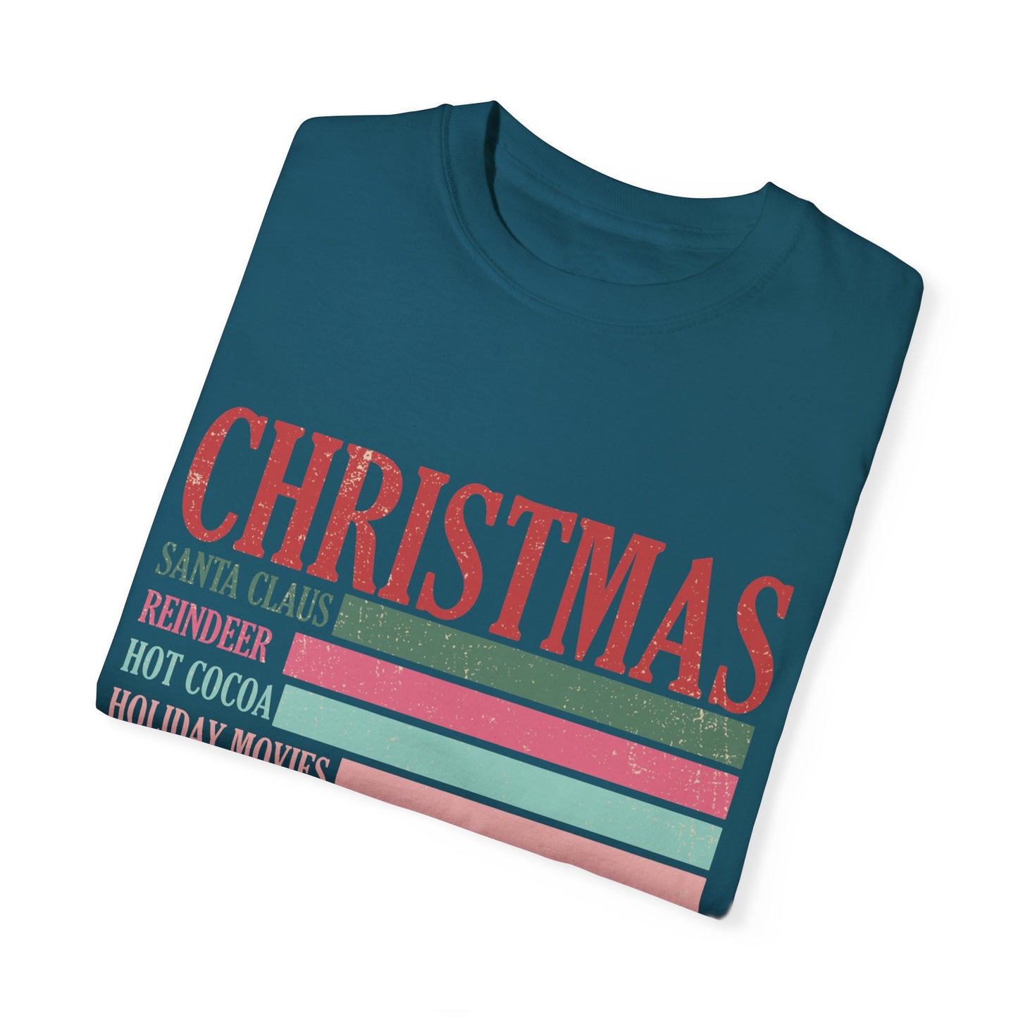 Christmas Retro Garment-Dyed T-shirt