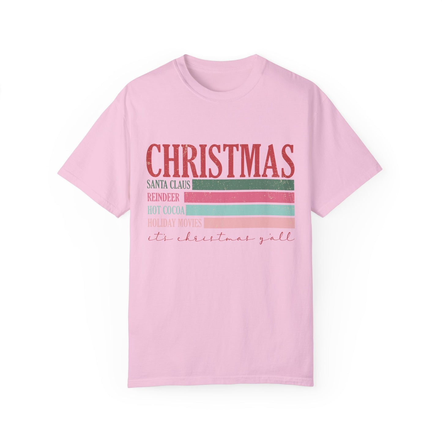 Christmas Retro Garment-Dyed T-shirt
