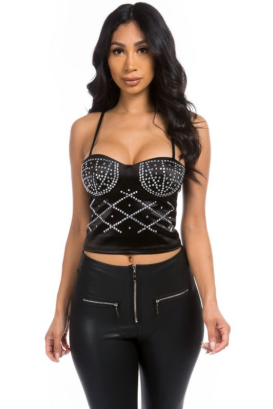 Rhinestones Top