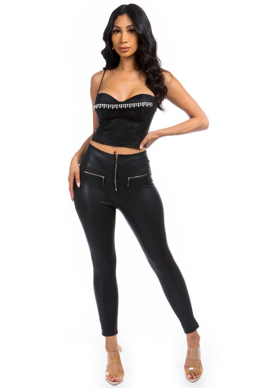Rhinestones Top
