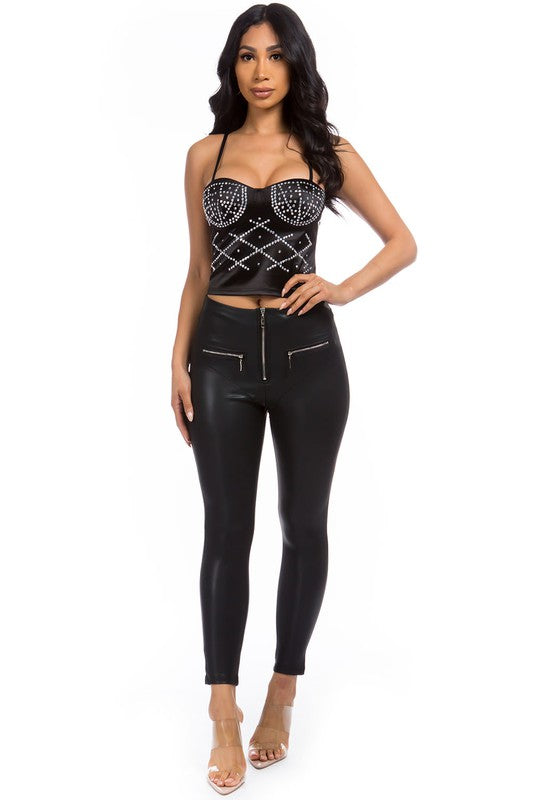 Rhinestones Top