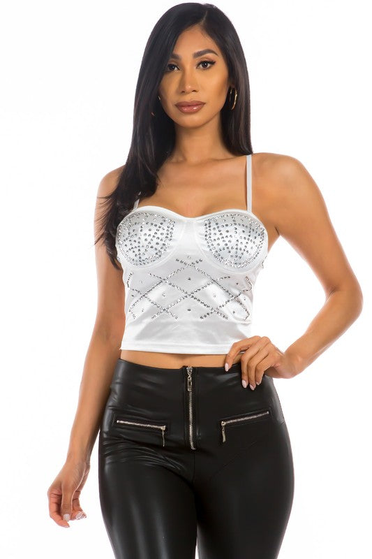 Rhinestones Top