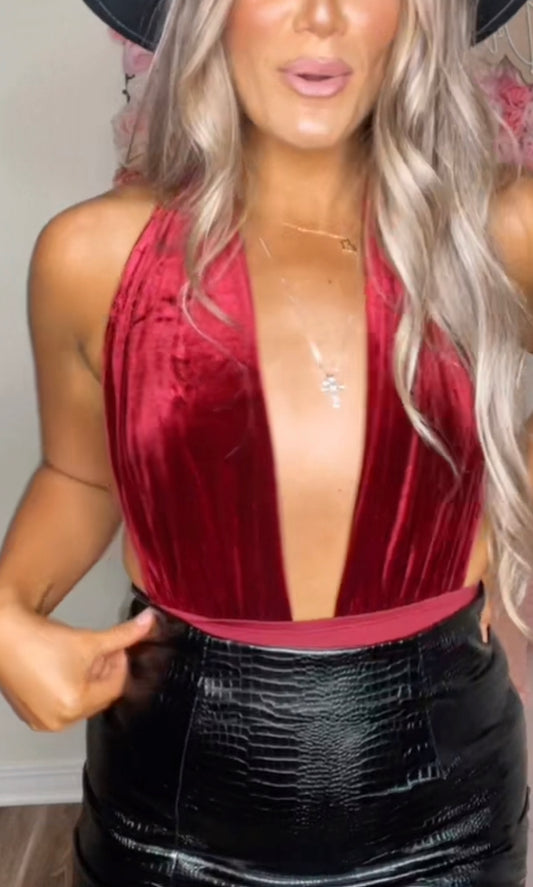 Red Velvet Bodysuit