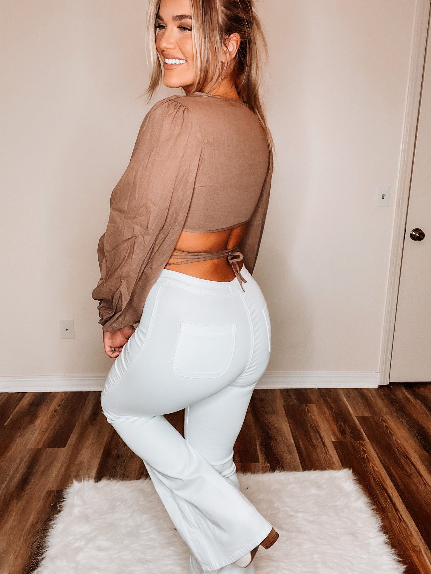 Mailey Flattering Wrapped Top