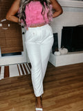 I Mean Business Slacks White Color Capri