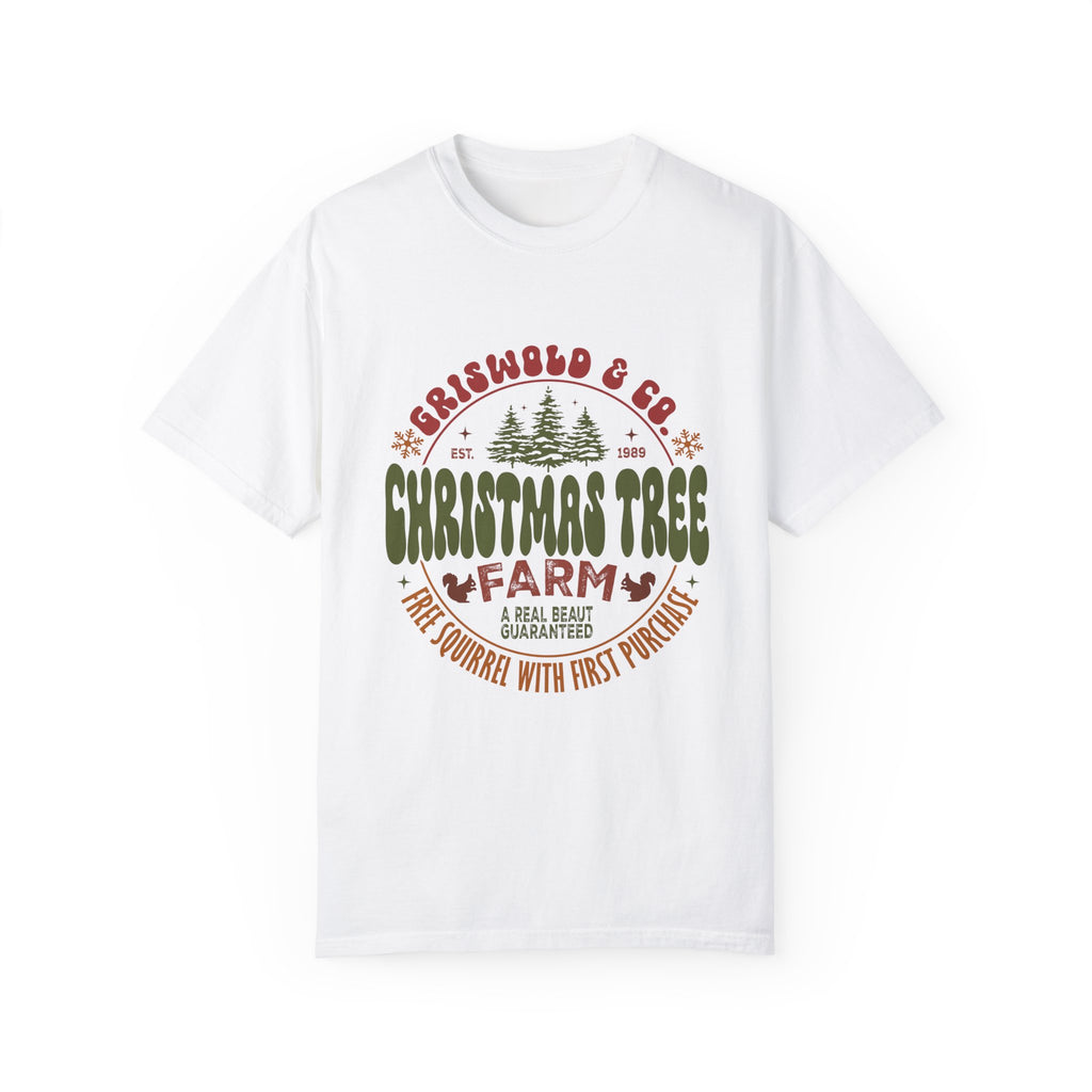 Christmas tree farm Garment-Dyed T-shirt
