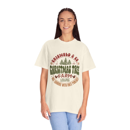 Christmas tree farm Garment-Dyed T-shirt