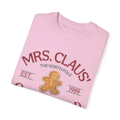 Mrs Claus Gingerbread Garment-Dyed T-shirt