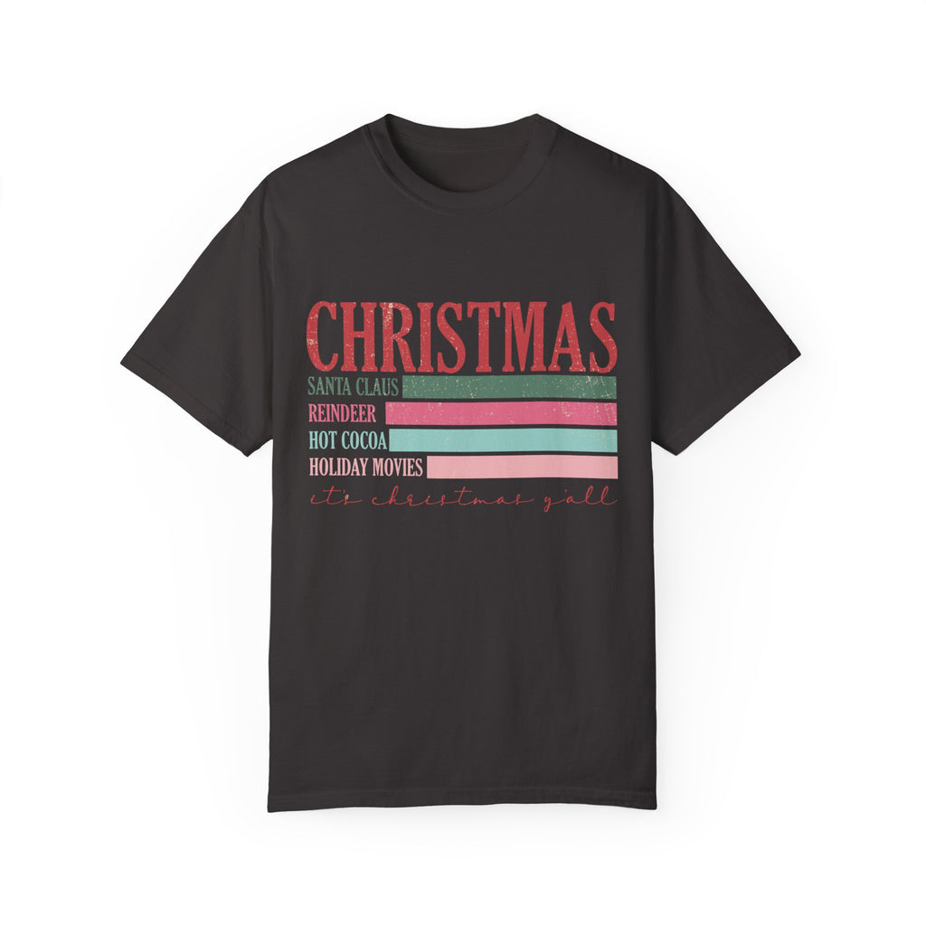 Christmas Retro Garment-Dyed T-shirt