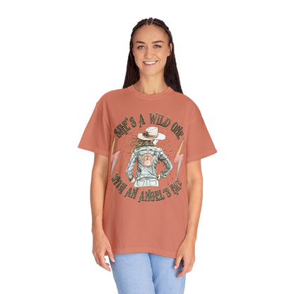 She's a wild one Unisex Garment-Dyed T-shirt