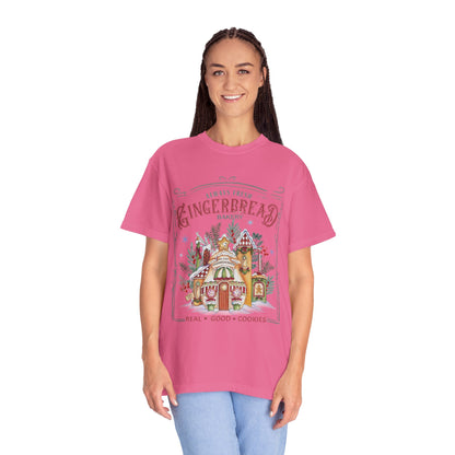 Christmas Gingerbread Garment-Dyed T-shirt
