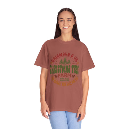 Christmas tree farm Garment-Dyed T-shirt