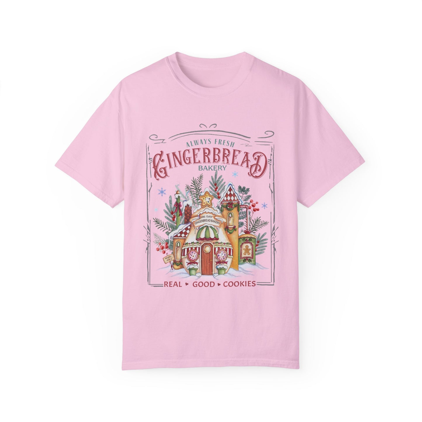 Christmas Gingerbread Garment-Dyed T-shirt