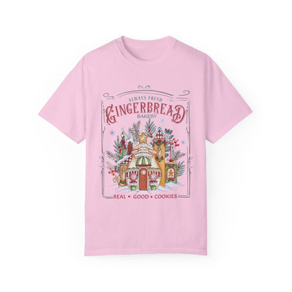 Christmas Gingerbread Garment-Dyed T-shirt