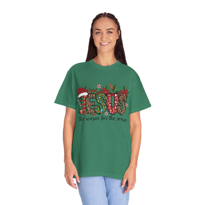 Jesus Christmas Garment-Dyed T-shirt