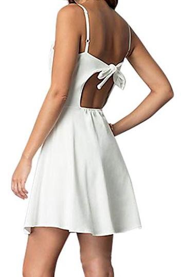Back tie dress