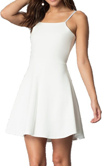 Back tie dress