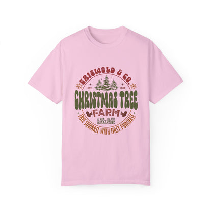 Christmas tree farm Garment-Dyed T-shirt