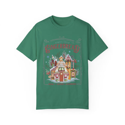 Christmas Gingerbread Garment-Dyed T-shirt