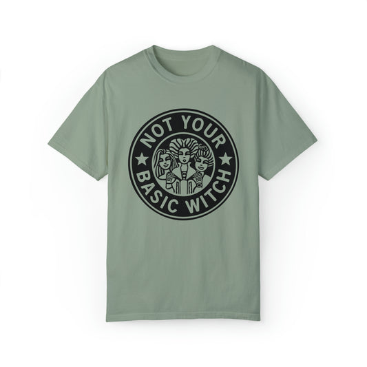 Not your Basic Witch Graphic logo tee