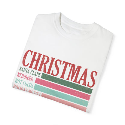 Christmas Retro Garment-Dyed T-shirt
