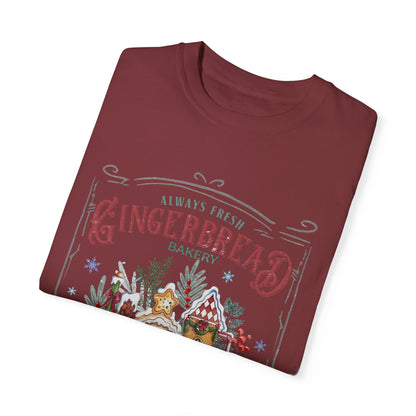 Christmas Gingerbread Garment-Dyed T-shirt