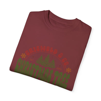 Christmas tree farm Garment-Dyed T-shirt