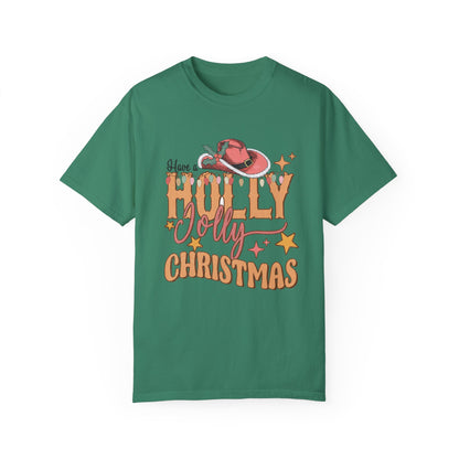 Holly Jolly Christmas Garment-Dyed T-shirt