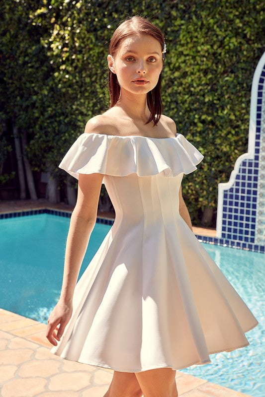 Summer Line Ruffle Dress