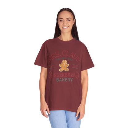 Mrs Claus Gingerbread Garment-Dyed T-shirt