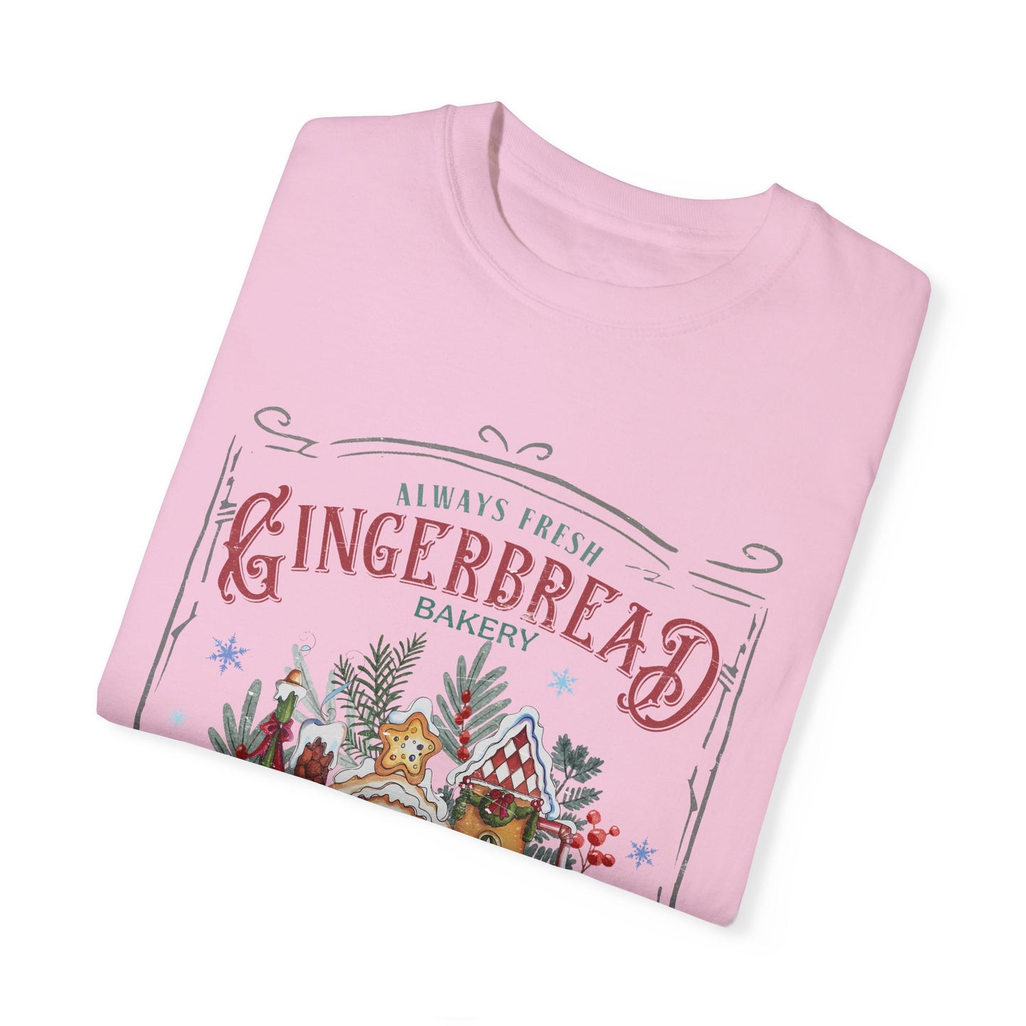 Christmas Gingerbread Garment-Dyed T-shirt