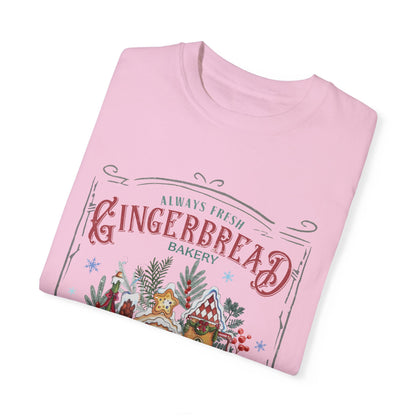 Christmas Gingerbread Garment-Dyed T-shirt