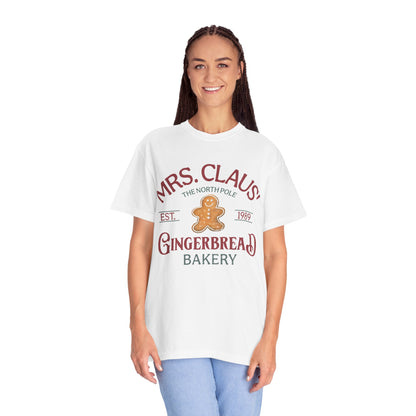 Mrs Claus Gingerbread Garment-Dyed T-shirt