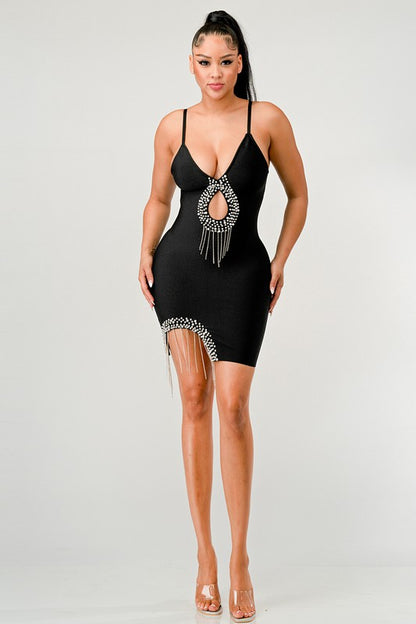 Rhinestones Mini dress